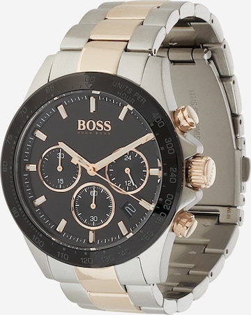 BOSS Black Analoog horloge 'Hero' in Zilver: voorkant