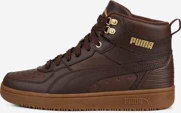 PUMA High-Top Sneakers in Brown: front