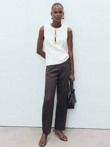 MANGO Knitted top 'ANTUAN' in Beige