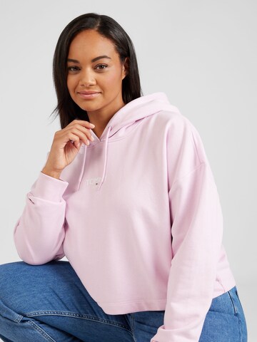 Tommy Jeans Curve Mikina – pink