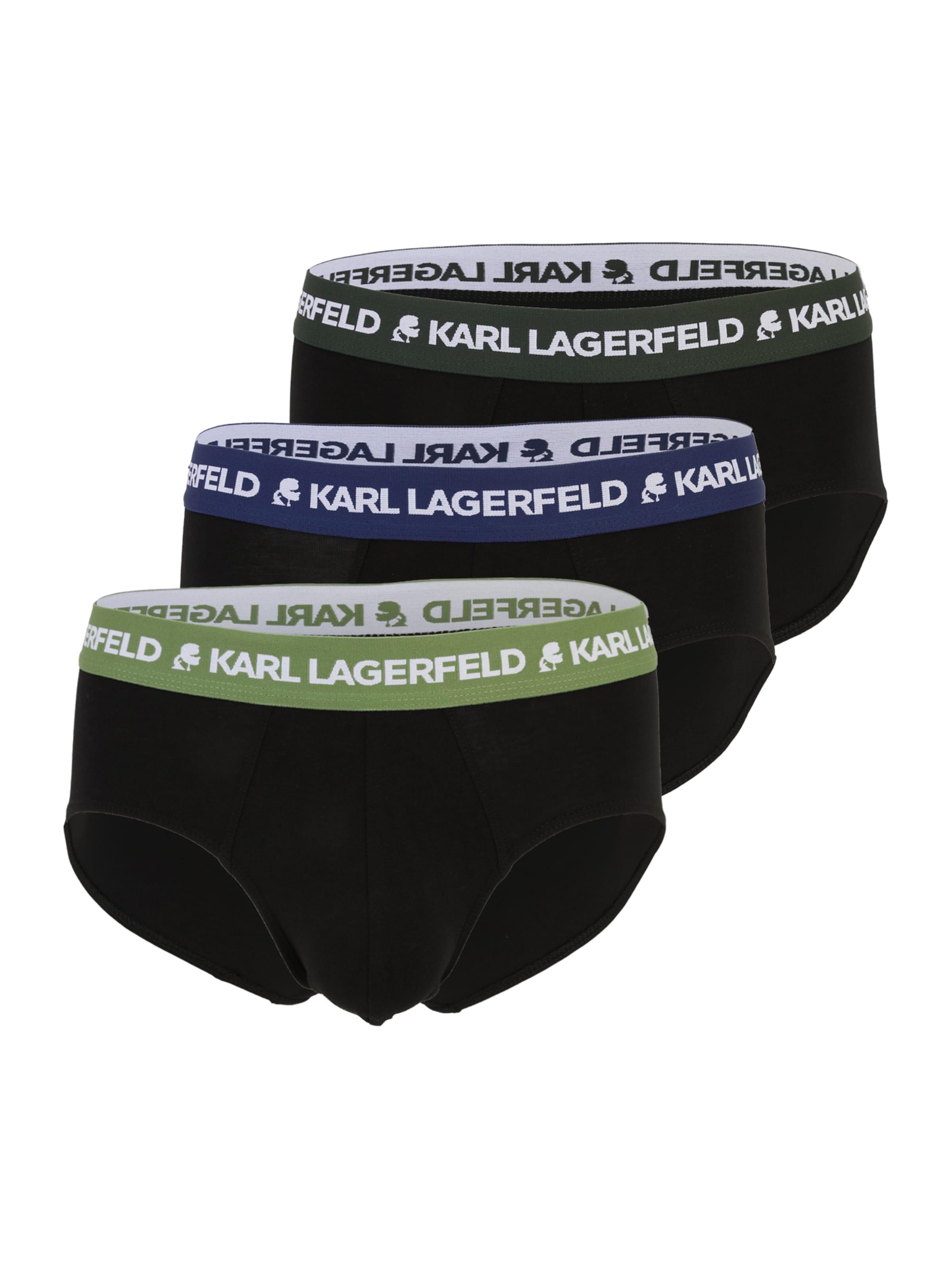 Slip de la Karl Lagerfeld pe negru: față