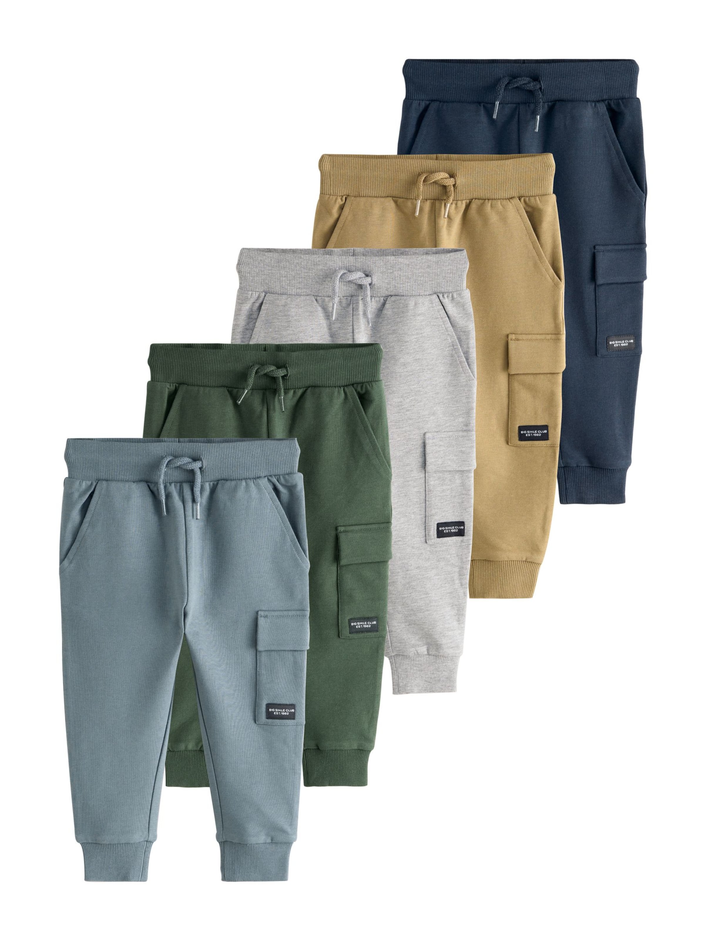 Next Trousers in Navy / Smoke blue / Cappuccino / Light grey / Dark green, Item view