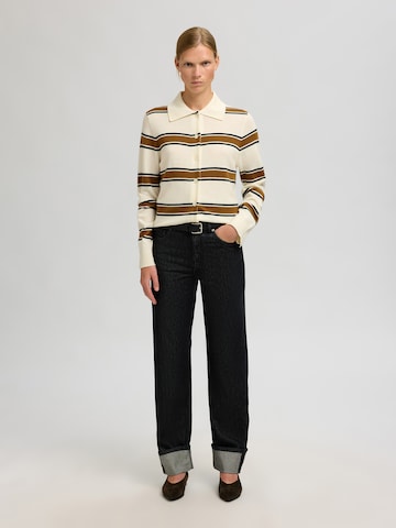 SELECTED Strickjacke 'SLFTHEA' in Beige