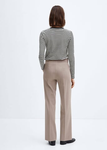 MANGO Regular Pleated Pants 'Chloe' in Brown