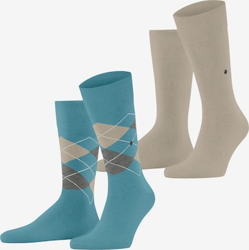 BURLINGTON Socken 'Everyday Argyle Mix 2-Pack' in Blau: Vorderseite