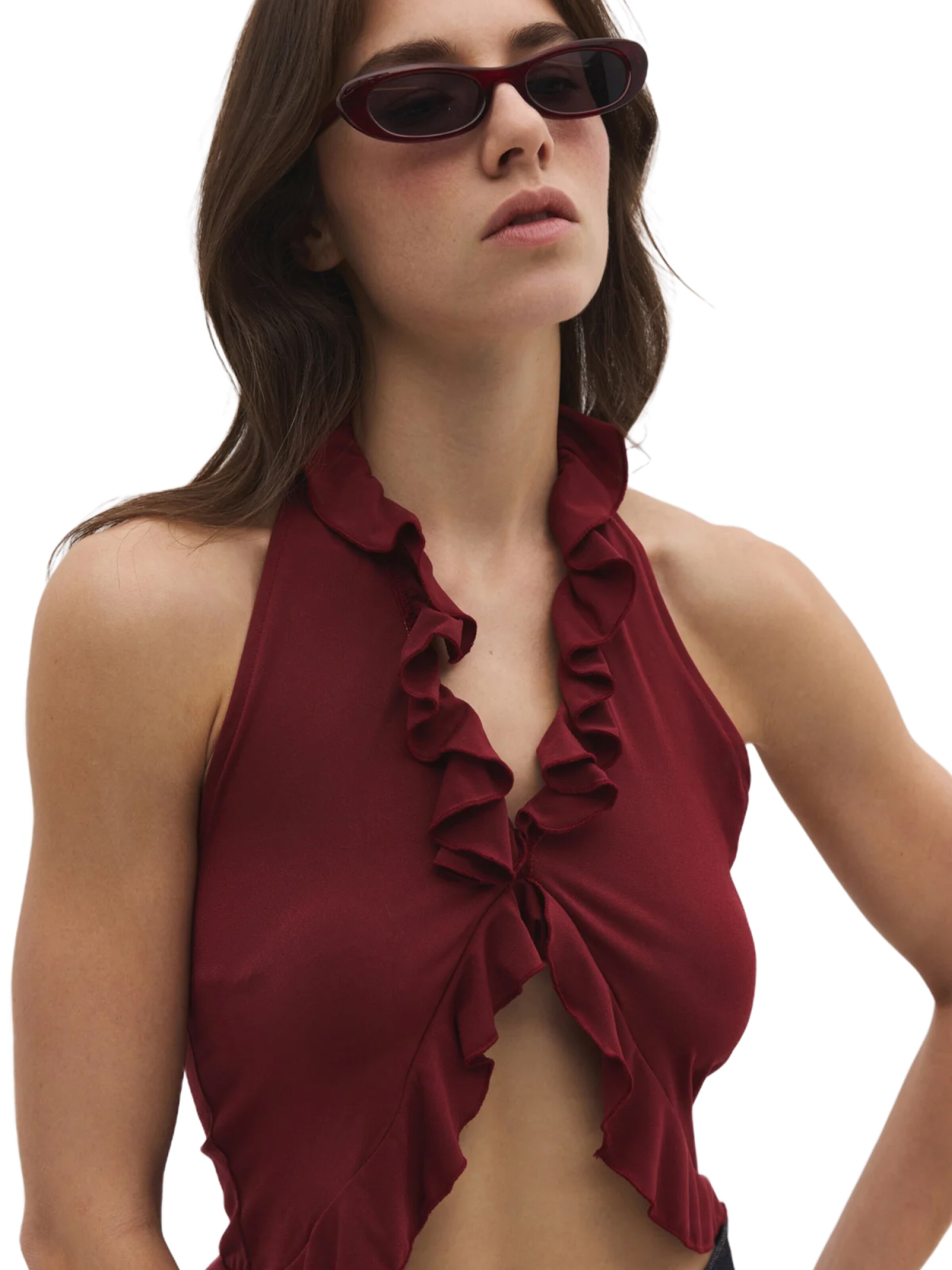 No Matter What Top in Rood