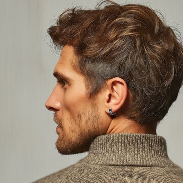 FIRETTI Ohrringe in Grau: Vorderseite