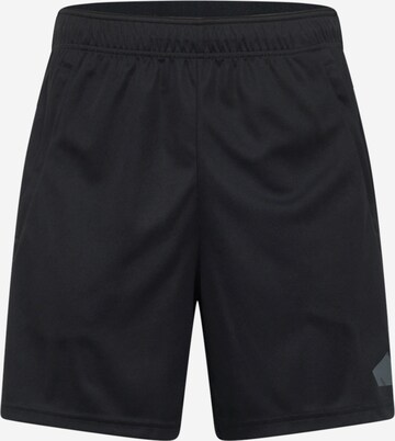 Regular Pantalon de sport 'ESSENTIAL' ADIDAS PERFORMANCE en noir : devant