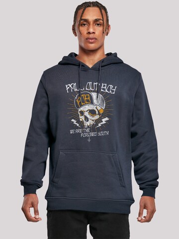 F4NT4STIC Sweatshirt 'Fall Out Boy Youth Skull' in Blauw: voorkant