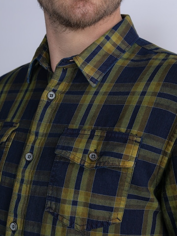 Petrol Industries Regular fit Button Up Shirt in Yellow