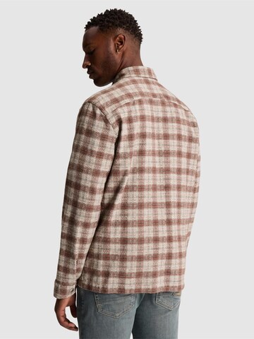 Regular fit Camicia 'Overshirt with check pattern and chest pockets' di CAST IRON in grigio