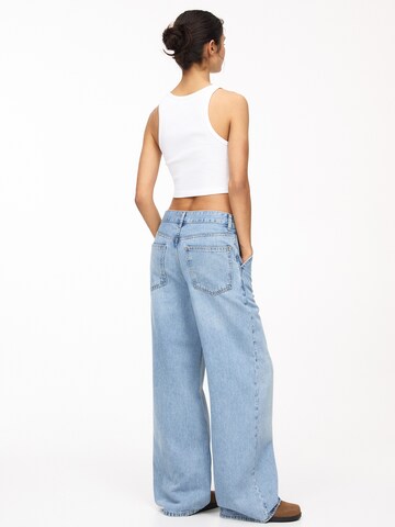 Pull&Bear Wide Leg Laskosfarkut värissä sininen