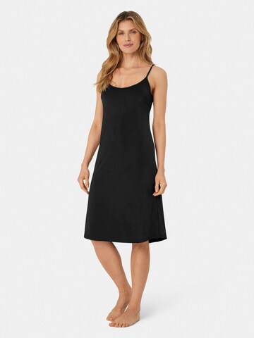 Chemise de nuit 'MaHonni' Masai en noir : devant