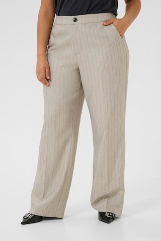 KAFFE CURVE Regular Broek 'Kaja' in Grijs: voorkant