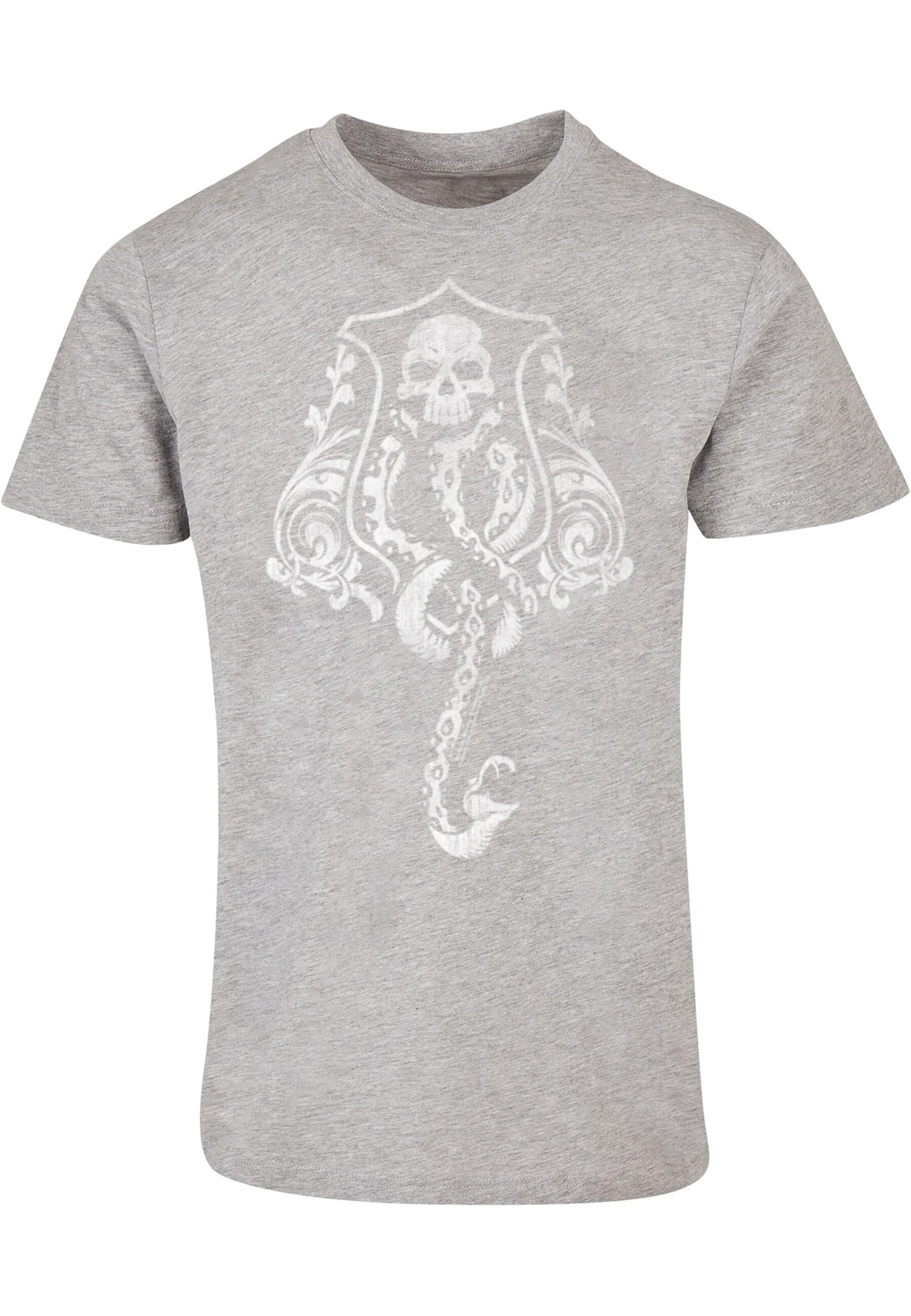 ABSOLUTE CULT Shirt 'Harry Potter - Dark Mark Crest' in Grey: front