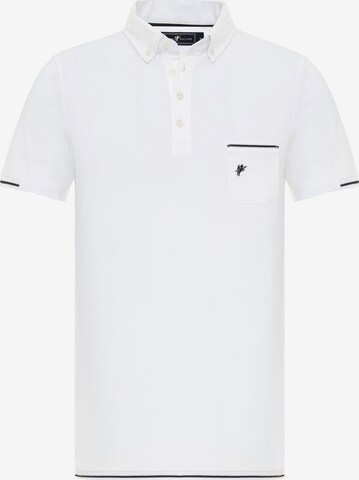 DENIM CULTURE - Camisa ' LUCIUS ' em branco: frente