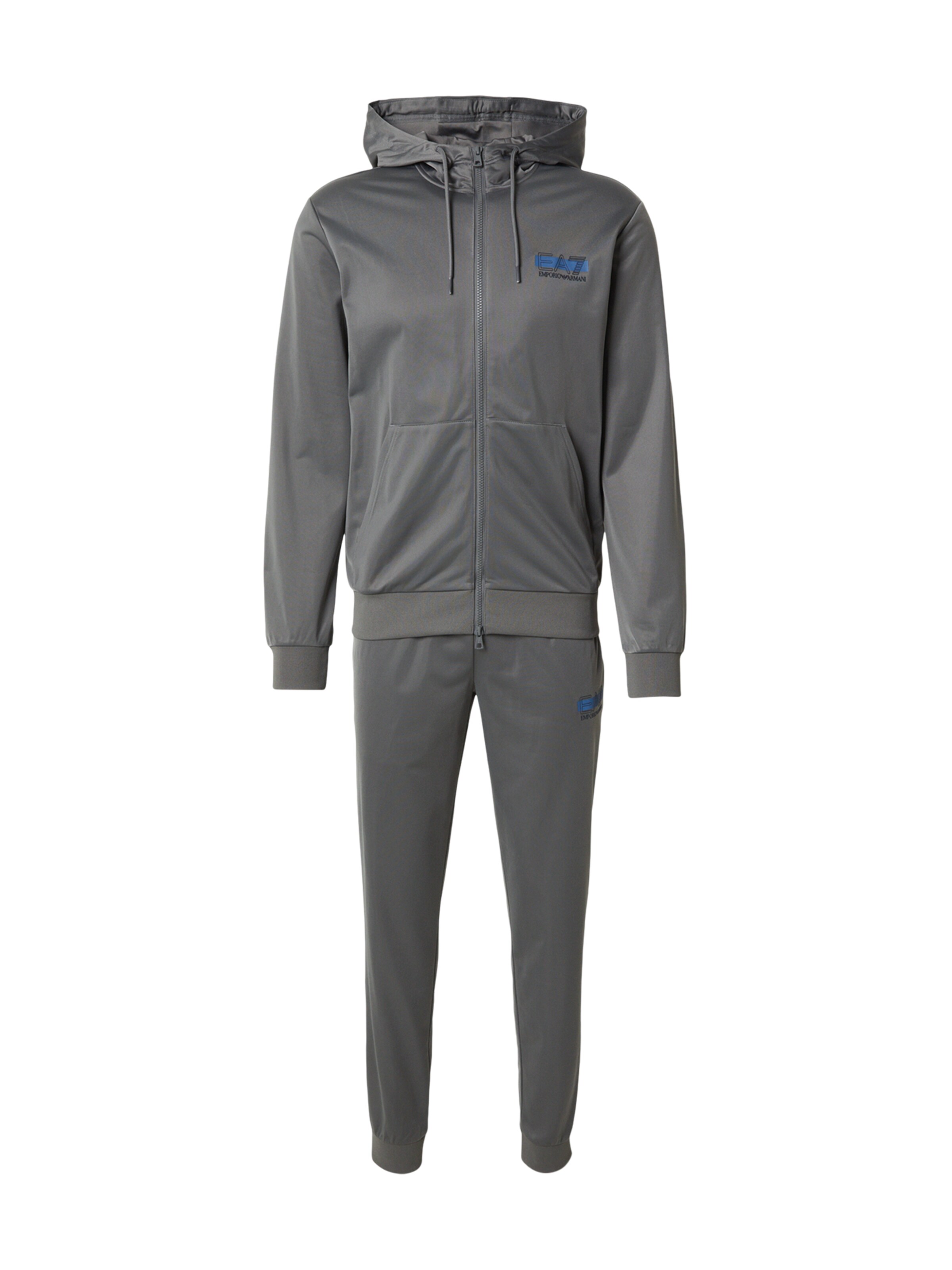 EA7 Emporio Armani Trainingspak 'VISIBILITY' in S in de kleur Royal blue/koningsblauw / Donkergrijs, Productweergave