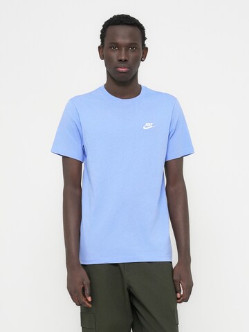 Nike Sportswear Средняя посадка Футболка 'CLUB' в Синий: спереди