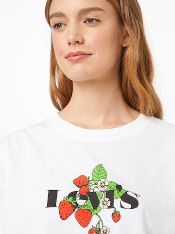 LEVI'S ® - Camisa 'Graphic Varsity Tee' em branco
