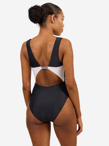 Horizon Athletic - Push-up Fato de banho desportivo 'Tasman One Piece Luna' em preto