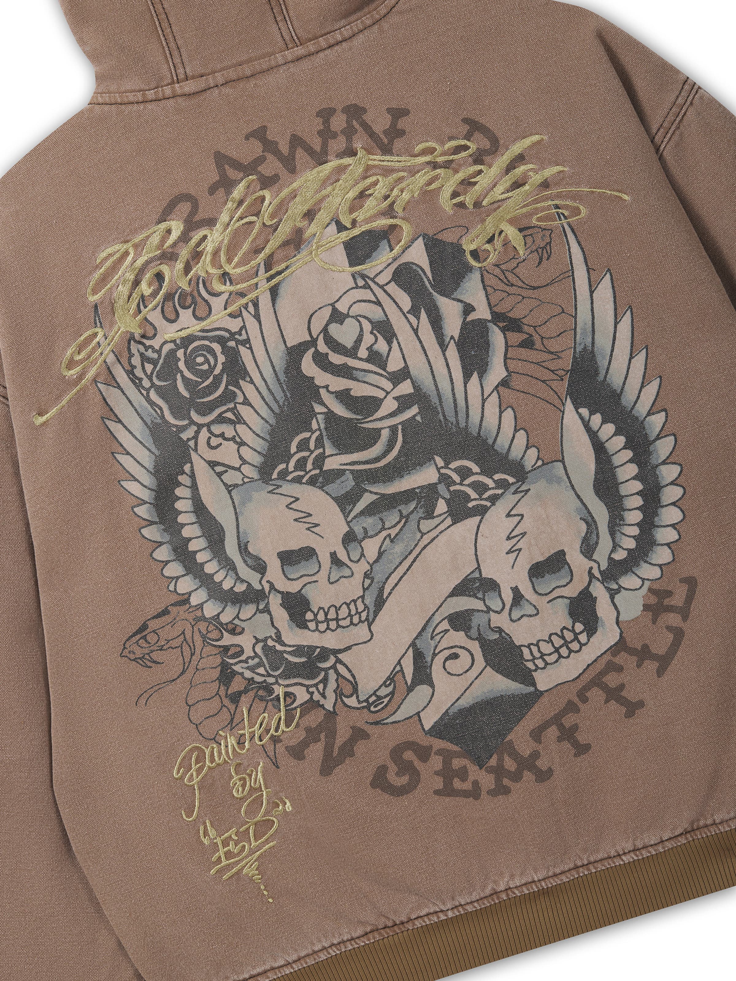 Veste d’hiver Ed Hardy en marron