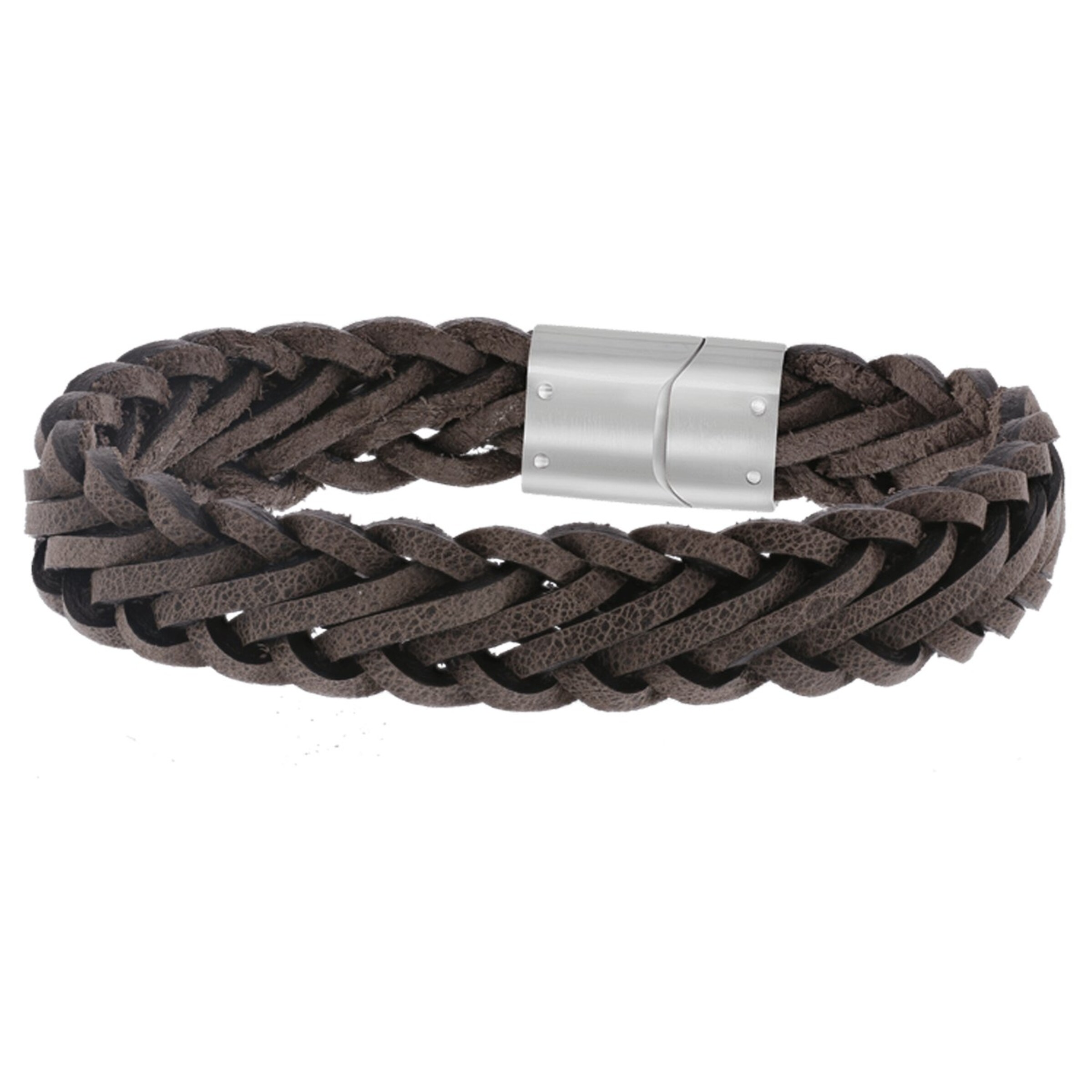 Lucardi Armband 'Urban Story' in Bruin: voorkant