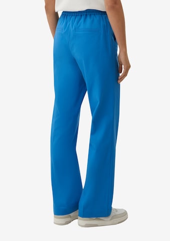 Regular Pantalon à plis s.Oliver en bleu