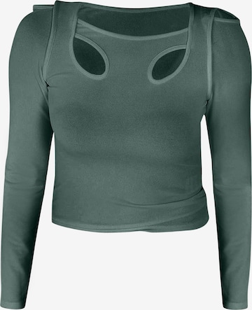 No Matter What Shirt in Grün: Vorderseite