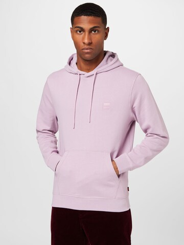 BOSS Sweatshirt 'Wetalk' in Purple: front