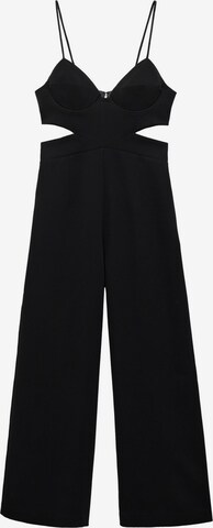 MANGO Jumpsuit 'TYNA' in Zwart: voorkant