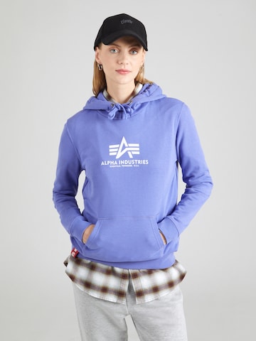 Sweat-shirt ALPHA INDUSTRIES en violet : devant