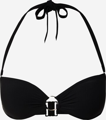 PASSIONATA Bandeau Bikini Top 'LEA' in Black: front