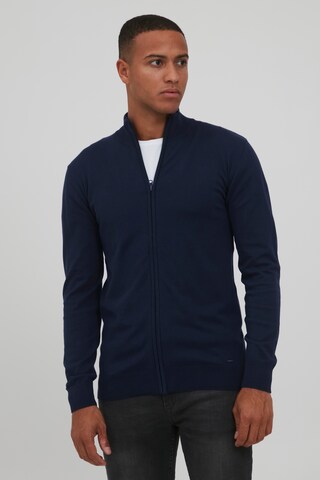 INDICODE JEANS Knit Cardigan 'BADI' in Blue: front