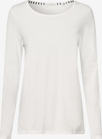 SANETTA Pajama Shirt in White: front