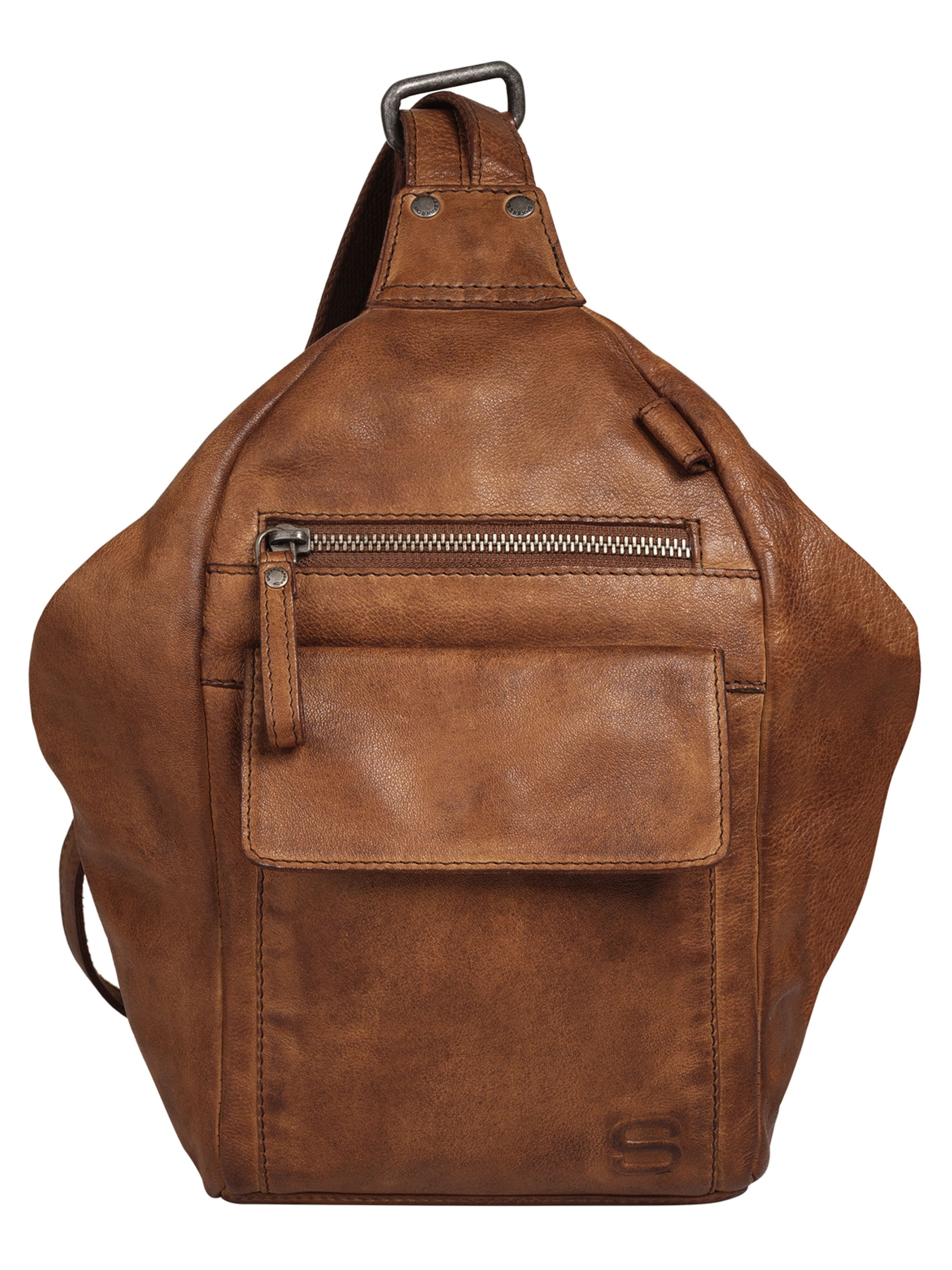 Spikes & Sparrow Backpack in Brown: front