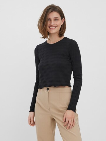 VERO MODA Shirt 'Mira' in Zwart: voorkant