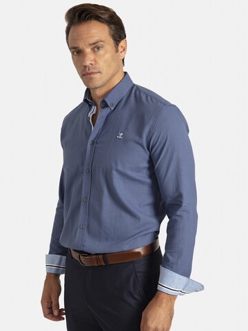 Sir Raymond Tailor Regular Fit Hemd 'Patty' in Blau