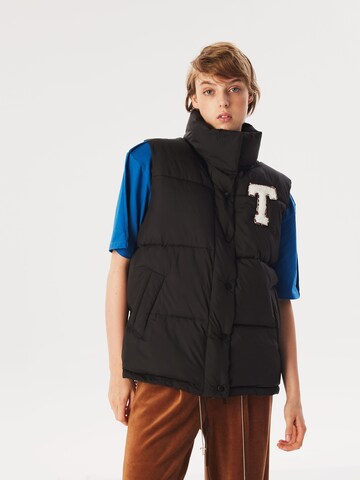 Gilet Twist en noir : devant