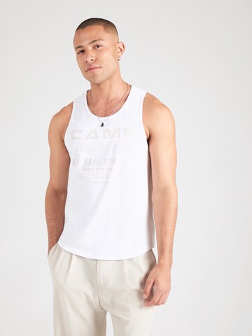 CAMP DAVID - Camiseta en blanco: frente