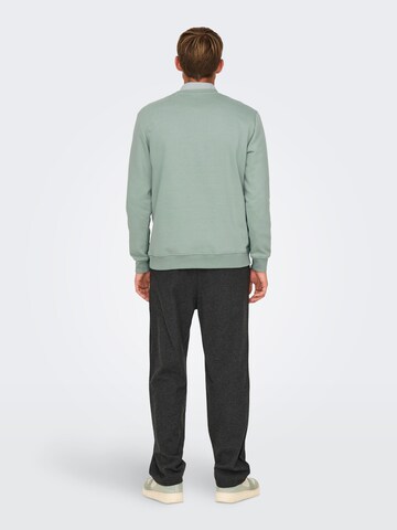 Only & Sons Sweatshirt 'ONSConnor' i grön