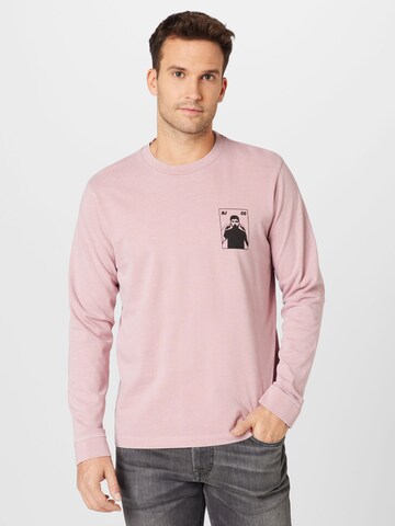 Nudie Jeans Co Shirt 'Rudi' in Pink: predná strana