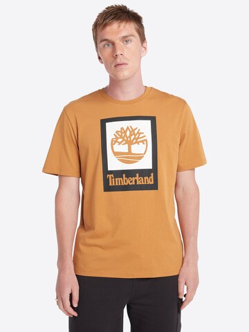 T-Shirt TIMBERLAND en marron : devant