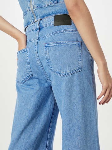 Wide Leg Jean Blanche en bleu