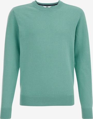 Pull-over WE Fashion en vert : devant