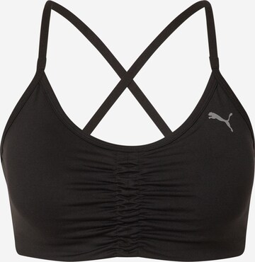 PUMA Bustier Sports-BH i sort: forside