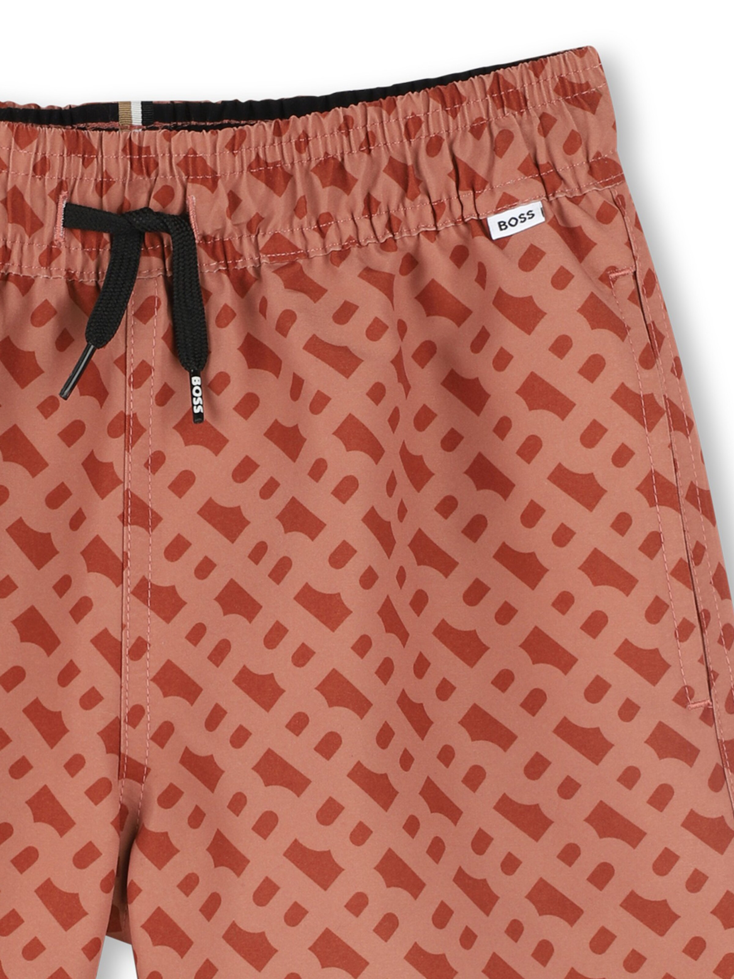 BOSS Plavecké šortky – hnědá