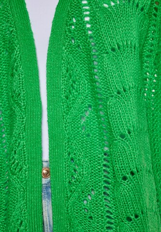 swirly Knit Cardigan in Green