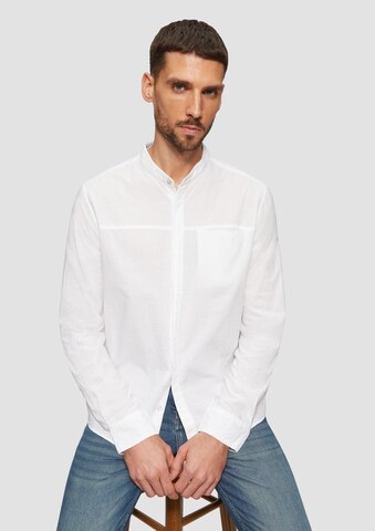 s.Oliver Regular fit Overhemd in Wit: voorkant