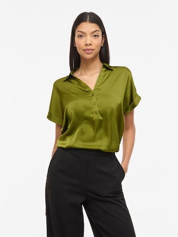 VILA Blouse 'VIEnna Ravenna' in Groen: voorkant