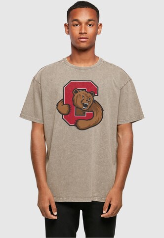 Merchcode T-Shirt 'Cornell University - Bear' in Grün: predná strana